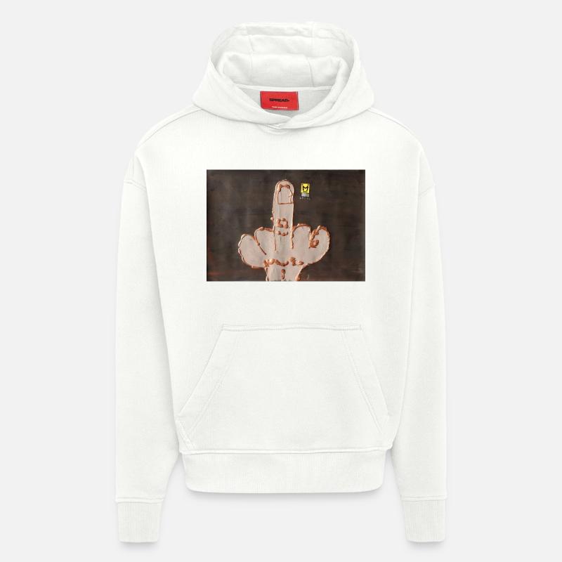 (m)eine Krone - Hoodie- made by SPREAD  - OFF WHITE