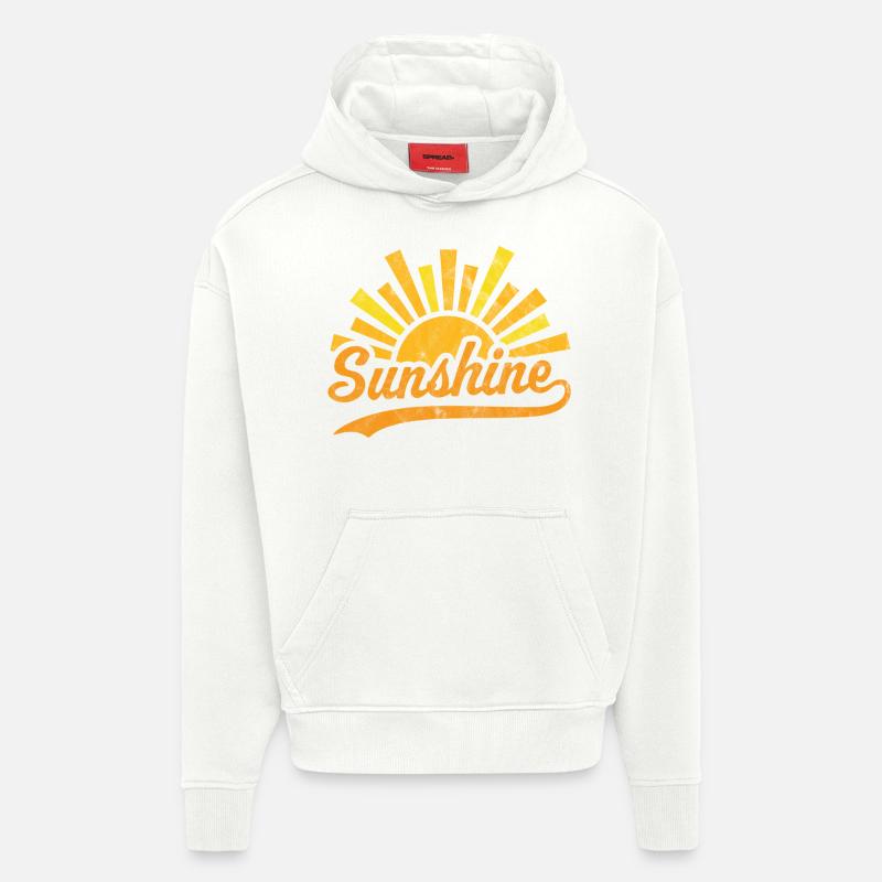 Soleil Soleil - Sweat à capuche bio épais oversize fabriqué en UE - OFF WHITE