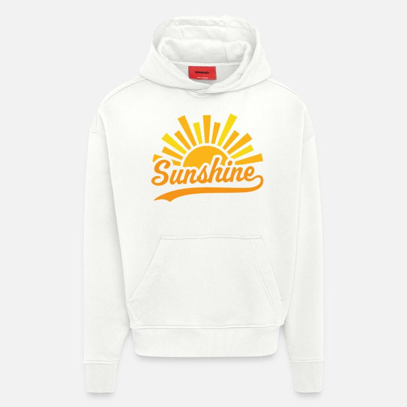Soleil Soleil - Sweat à capuche bio épais oversize fabriqué en UE - OFF WHITE
