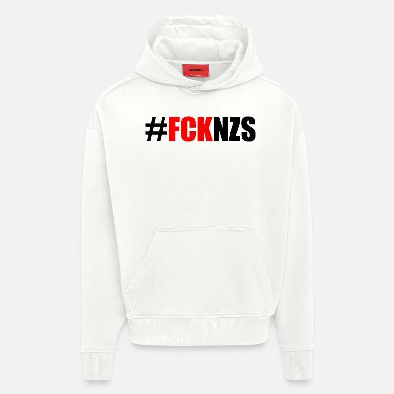 Fck nzs - Hoodie- made by SPREAD  - OFF WHITE