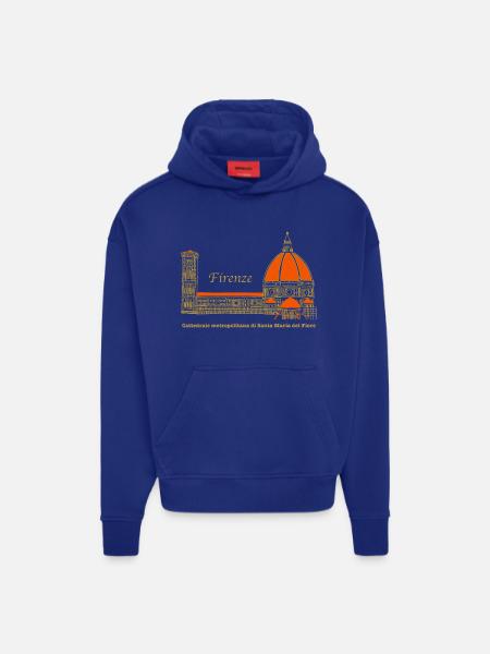 Firenze Domkirke i Santa Maria del Fiore - Heavyweight oversized organic hoodie made in EU - OFF WHITE