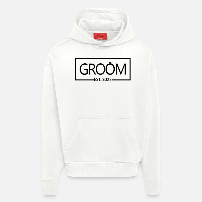 2023 - Ehemann wird Hochzeitsfeier Geschenk - Hoodie- made by SPREAD  - OFF WHITE