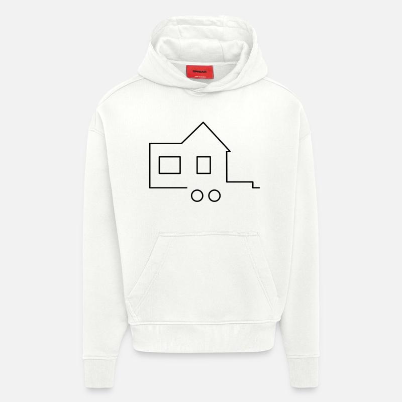 Tiny house - Hoodie- made by SPREAD - OFF WHITE