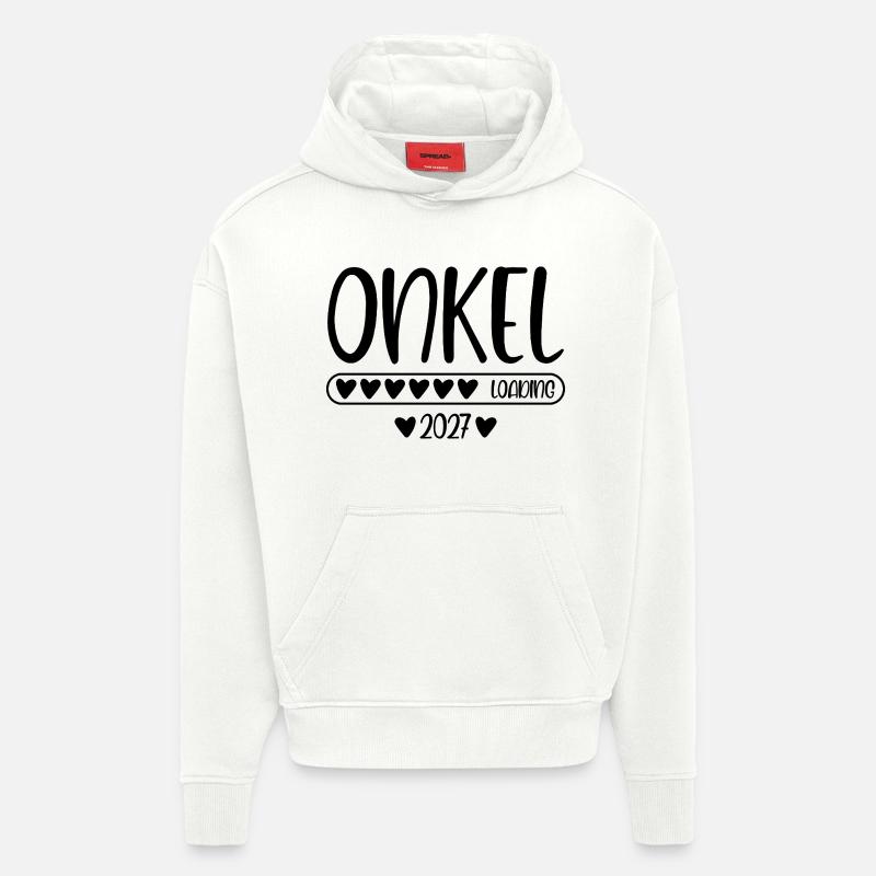 Onkel 2027 loading - Hoodie- made by SPREAD  - OFF WHITE