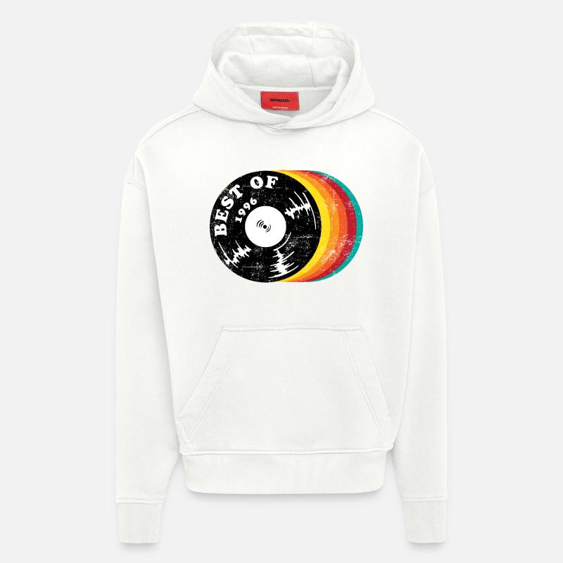 30e anniversaire du millésime 1996 - Sweat à capuche bio épais oversize fabriqué en UE - OFF WHITE