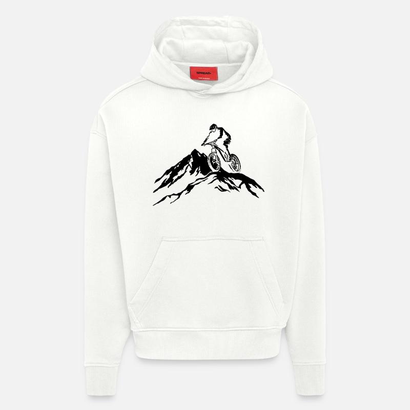 VTT - Sweat à capuche bio épais oversize fabriqué en UE - OFF WHITE
