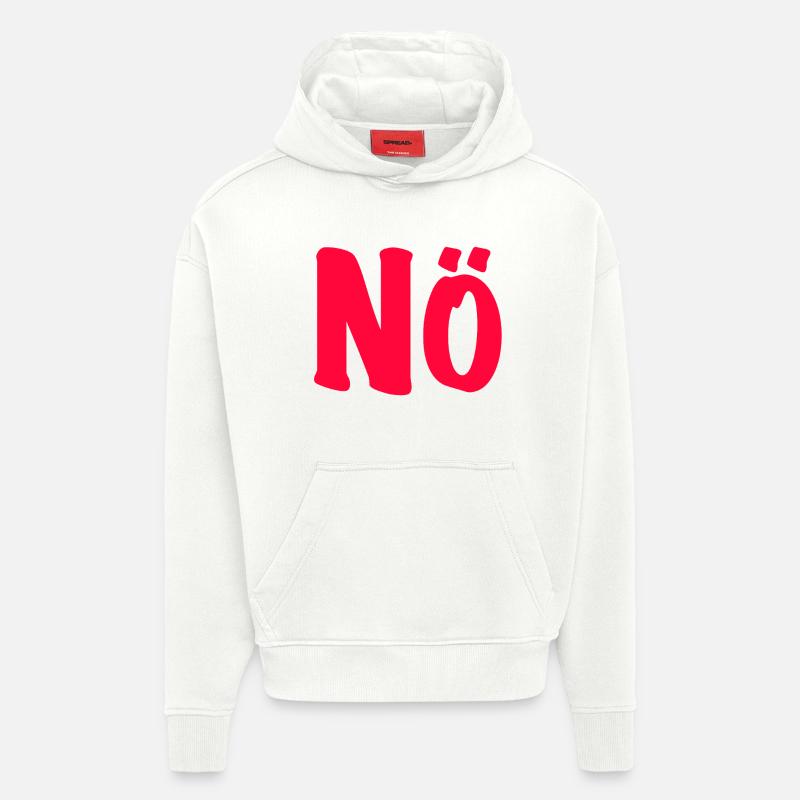 Nö - Bin dagegen - Null Bock  - Hoodie- made by SPREAD  - OFF WHITE