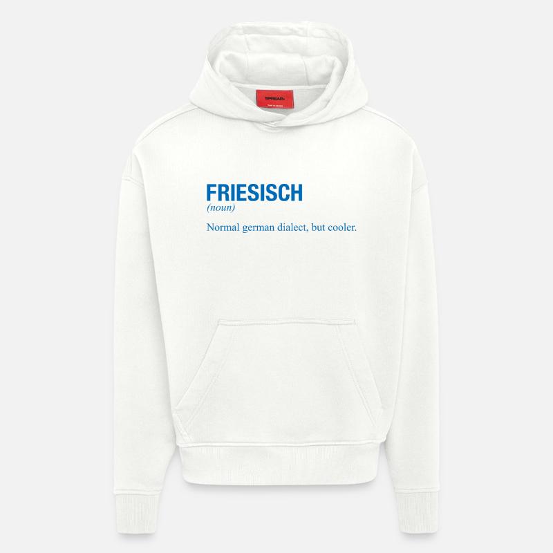 FRISON - Sweat à capuche bio épais oversize fabriqué en UE - OFF WHITE