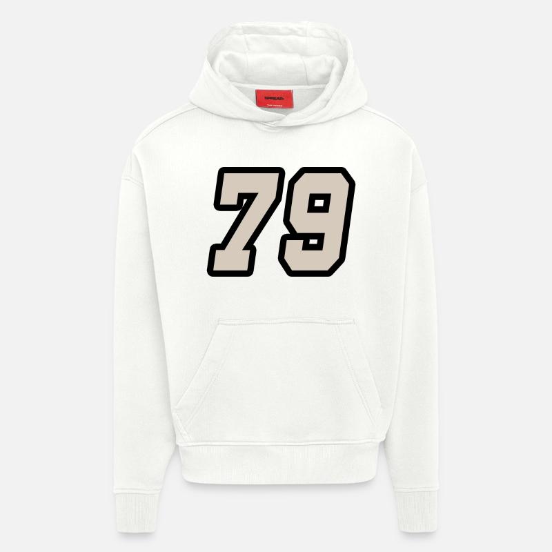 Nummer neunundsiebzig 79 - Hoodie- made by SPREAD  - OFF WHITE