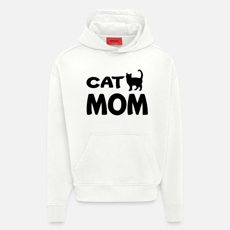 Katze Mama - Hoodie- made by SPREAD  - OFF WHITE