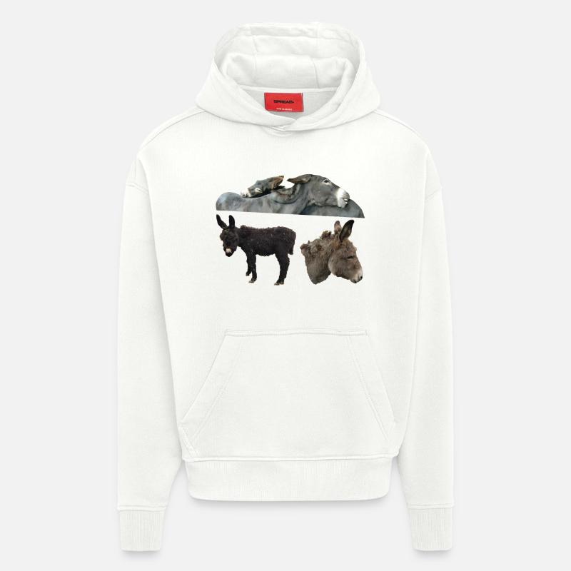 Esel - Hoodie- made by SPREAD  - OFF WHITE