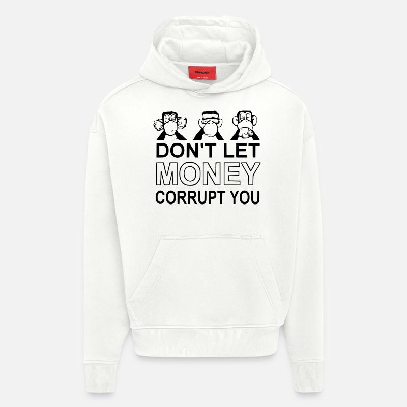 Monkey / Monkey - Hoodie- made by SPREAD  - OFF WHITE