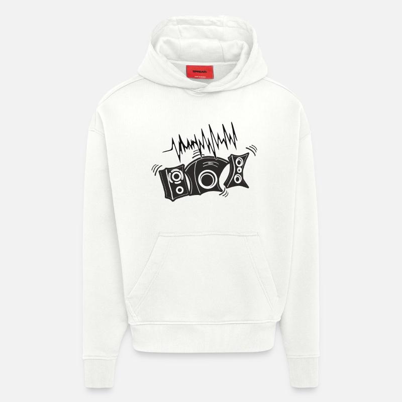 Jukeboxes, Disco, Basses - Hoodie- made by SPREAD - OFF WHITE