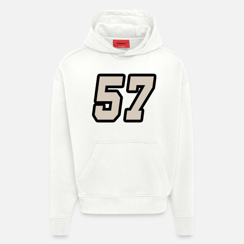Nummer siebenundfünfzig 57 - Hoodie- made by SPREAD  - OFF WHITE