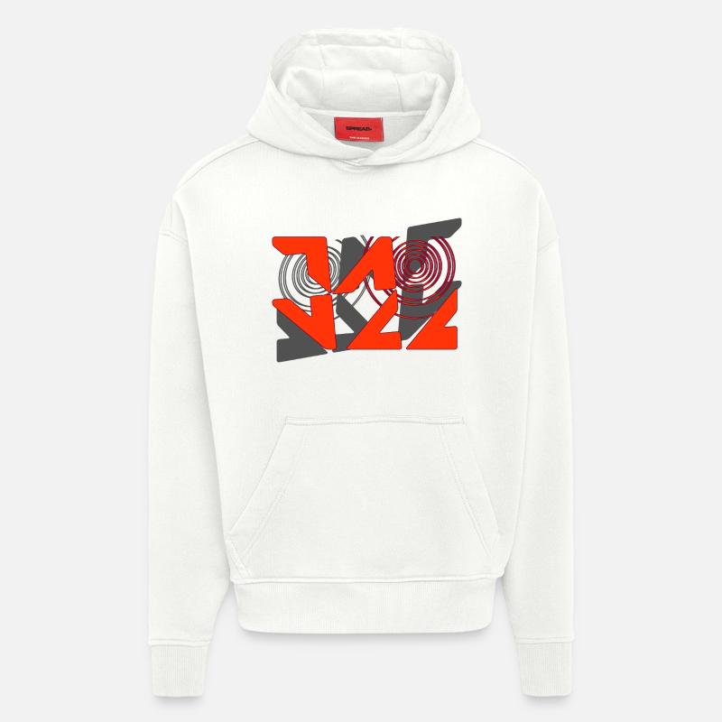 Jazz Graffiti Pattern - Hoodie- made by SPREAD  - OFF WHITE