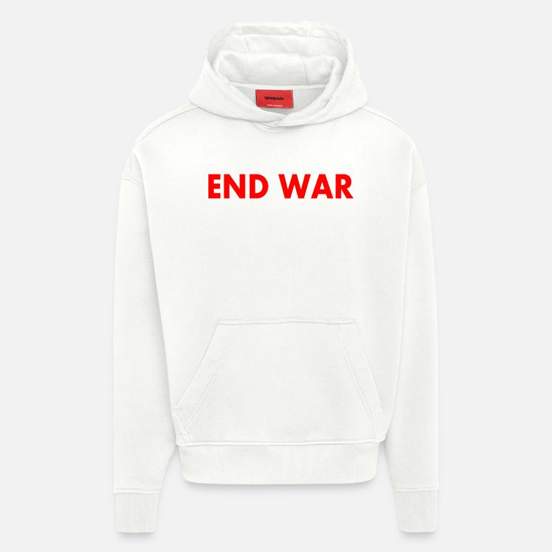 End war - Hoodie- made by SPREAD - OFF WHITE