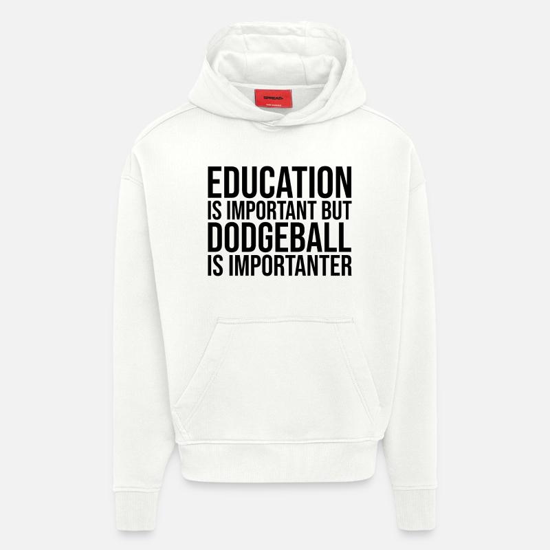 Ballon chasseur - Sweat à capuche bio épais oversize fabriqué en UE - OFF WHITE