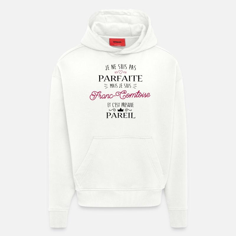 Franc Comtoise - Sweat à capuche bio épais oversize fabriqué en UE - OFF WHITE