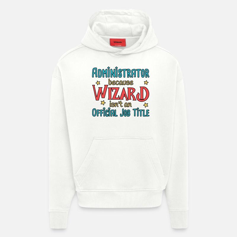 Assistant d’administration Administrateur - Sweat à capuche bio épais oversize fabriqué en UE - OFF WHITE