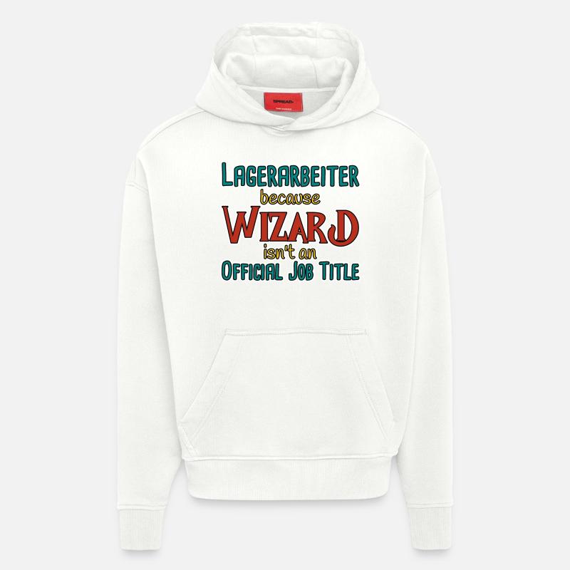 Assistant Magasinier - Sweat à capuche bio épais oversize fabriqué en UE - OFF WHITE