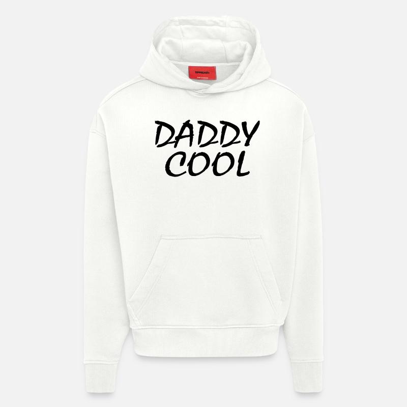 Daddy cool - Sweat à capuche bio épais oversize fabriqué en UE - OFF WHITE