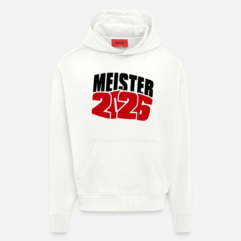 Champion 2026 Championship - Sweat à capuche bio épais oversize fabriqué en UE - OFF WHITE