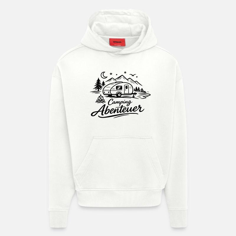Camping Adventure - Hoodie- made by SPREAD - OFF WHITE