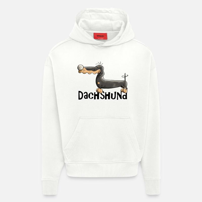 Desideria der Dackel - Hoodie- made by SPREAD  - OFF WHITE