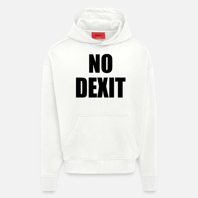 No dexit - Sweat à capuche bio épais oversize fabriqué en UE - OFF WHITE