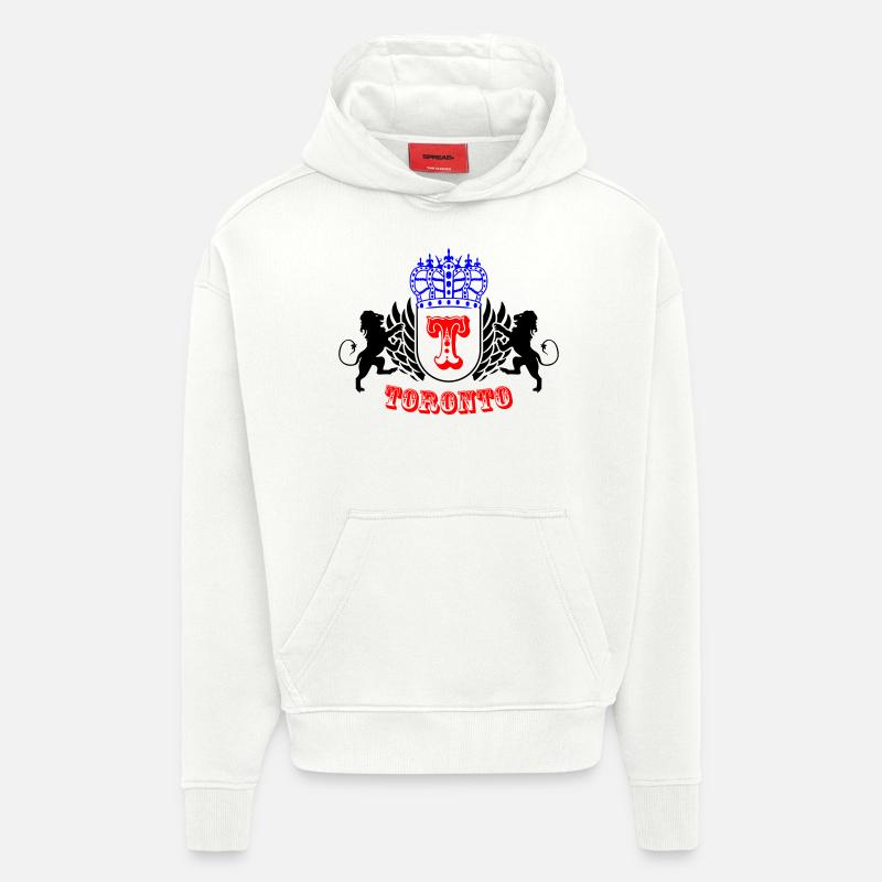 Toronto2 - Sweat à capuche bio épais oversize fabriqué en UE - OFF WHITE