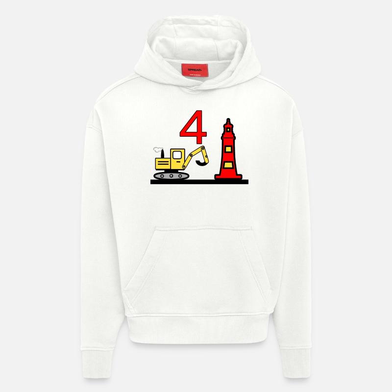 Bagger - Hoodie- made by SPREAD  - OFF WHITE