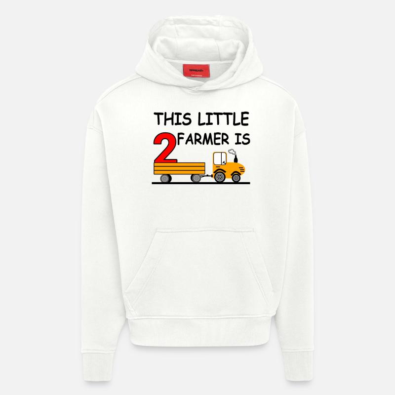 Traktor - Hoodie- made by SPREAD  - OFF WHITE