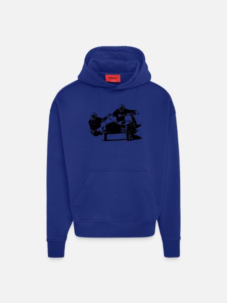 Sidecar Moto Cross - Hoodie- made by SPREAD - OFF WHITE