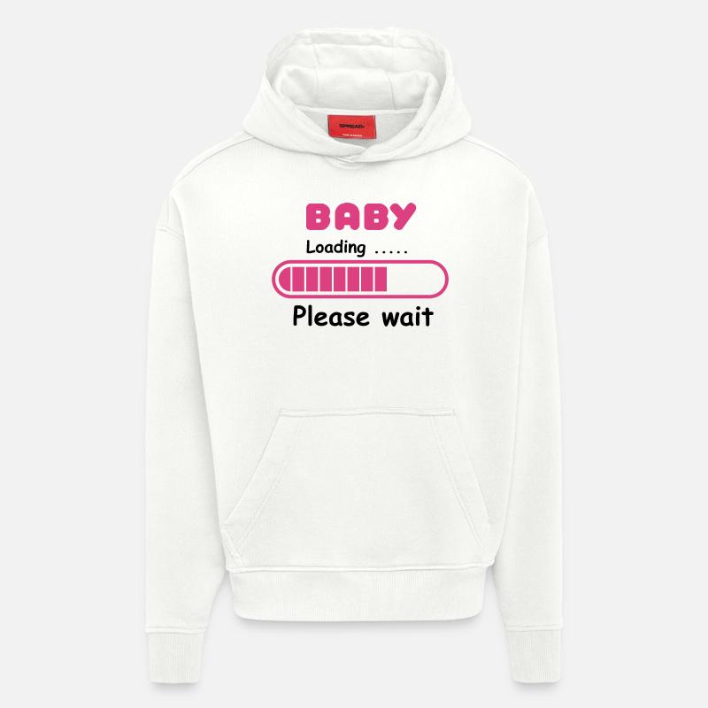 Baby loading - please wait - Sweat à capuche bio épais oversize fabriqué en UE - OFF WHITE