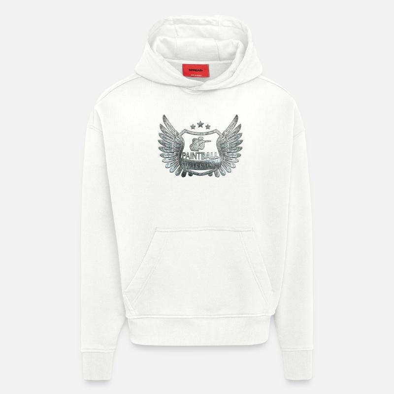 paintball - Hoodie- made by SPREAD - OFF WHITE