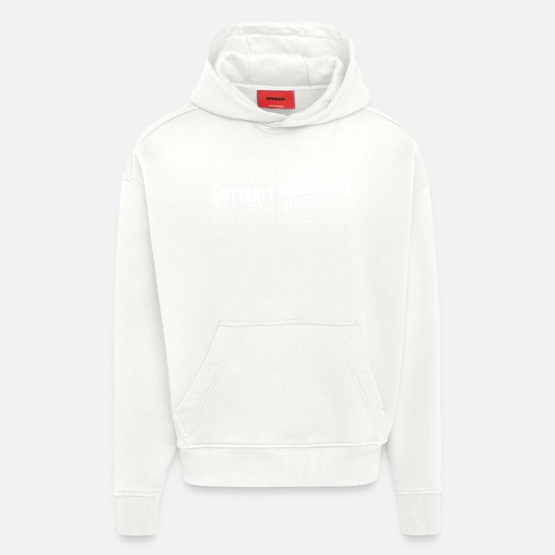 Gutterly Ridiculous 8 - Hoodie- made by SPREAD  - OFF WHITE