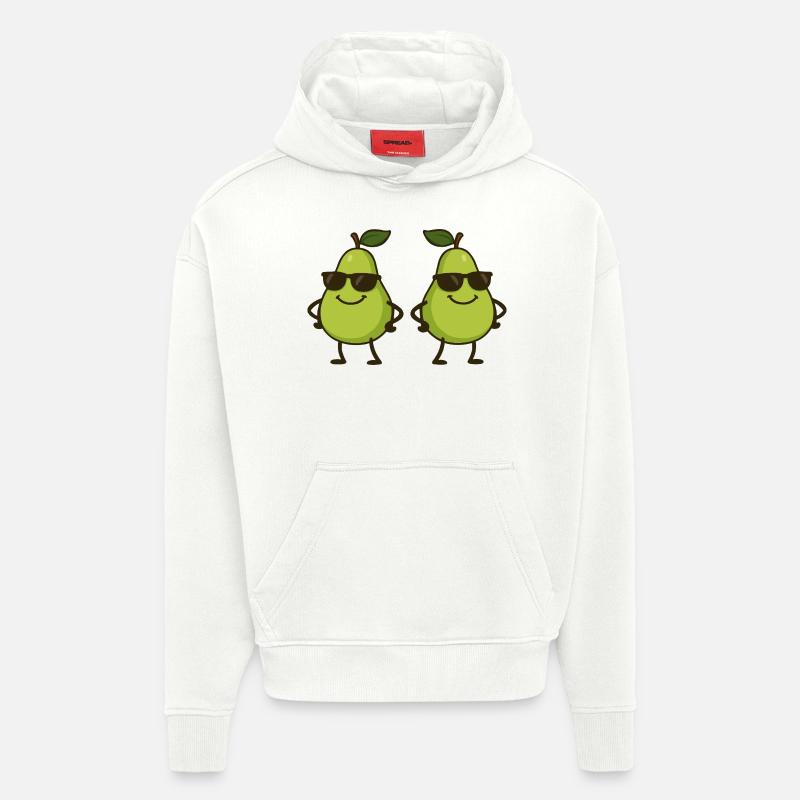 Pear Comic Cool 2 - Hoodie- made by SPREAD  - OFF WHITE
