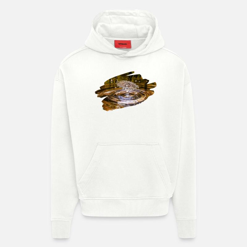 Wassertropfen - Hoodie- made by SPREAD  - OFF WHITE