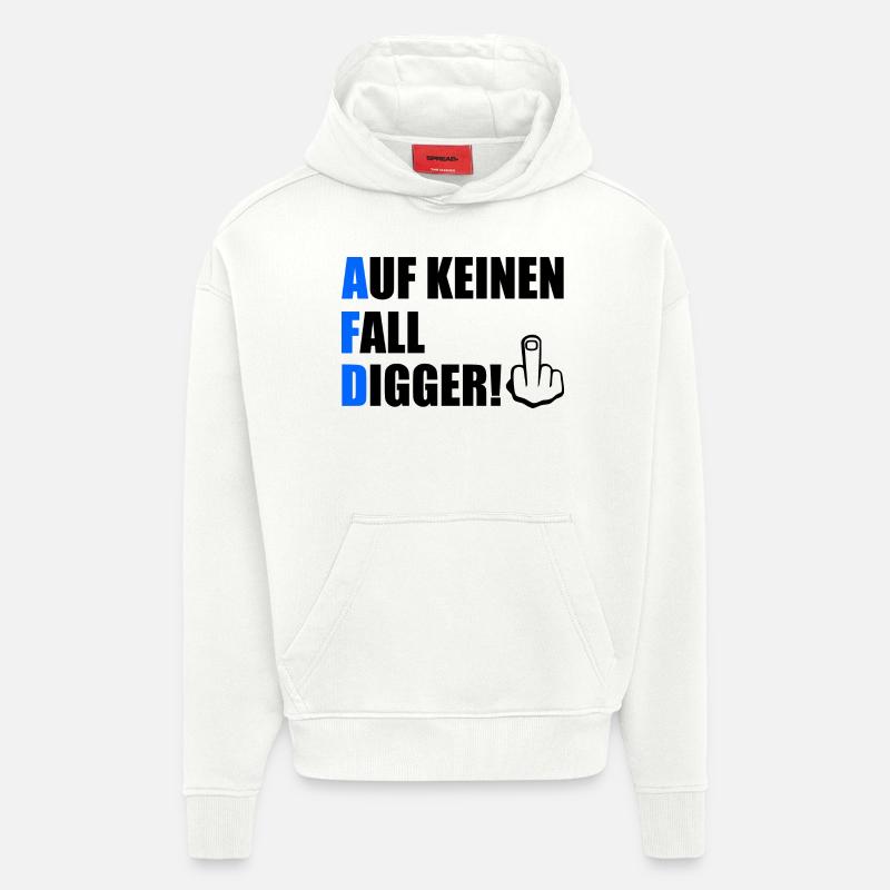 auf keinen fall digga - Hoodie- made by SPREAD - OFF WHITE
