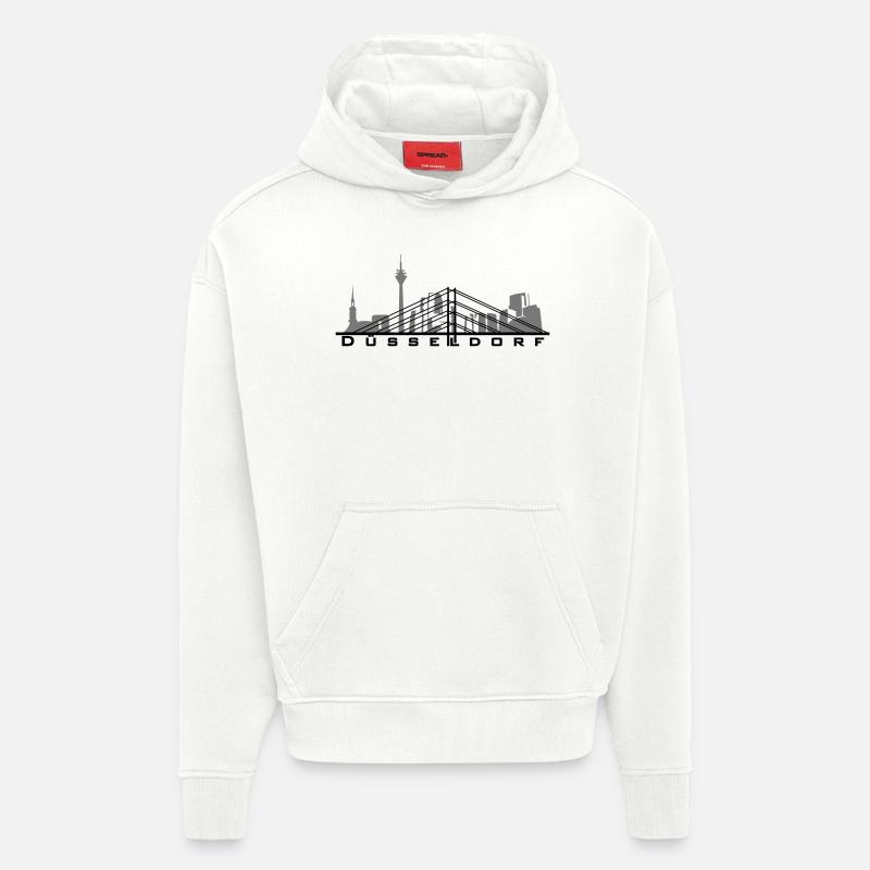 Düsseldorf - Hoodie- made by SPREAD  - OFF WHITE