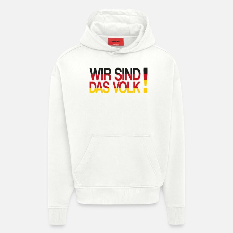Wir sind das Volk - Hoodie- made by SPREAD - OFF WHITE