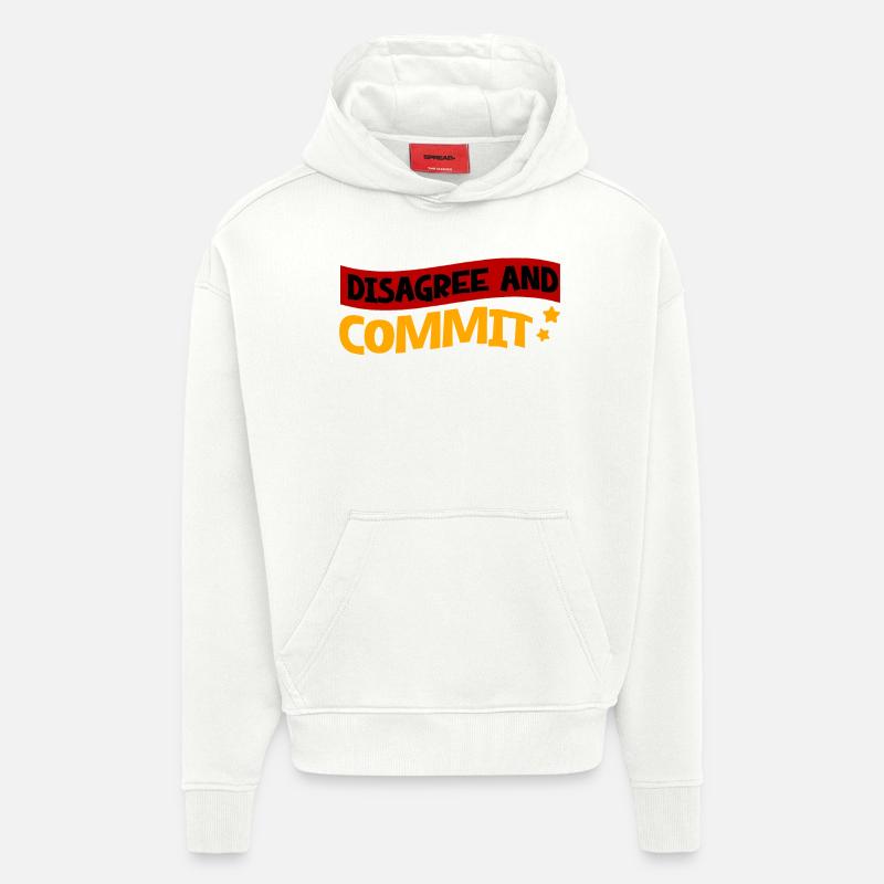 Disagree And Commit 2 - Hoodie- made by SPREAD  - OFF WHITE