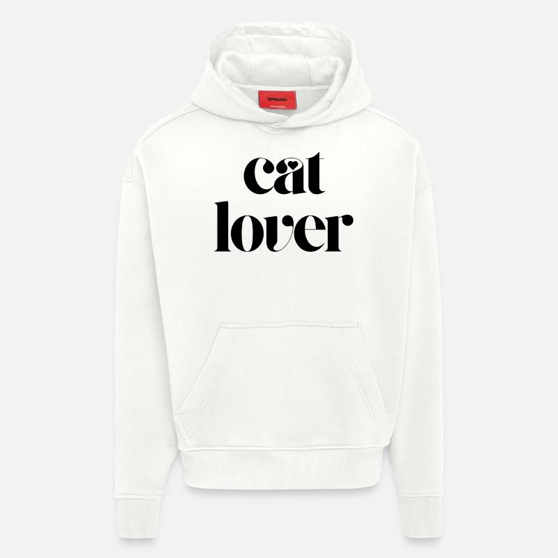 cat lover - Hoodie- made by SPREAD  - OFF WHITE