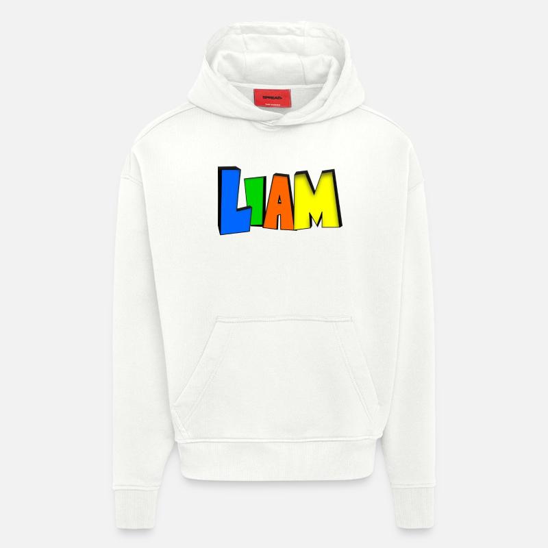 Liam - Sweat à capuche bio épais oversize fabriqué en UE - OFF WHITE