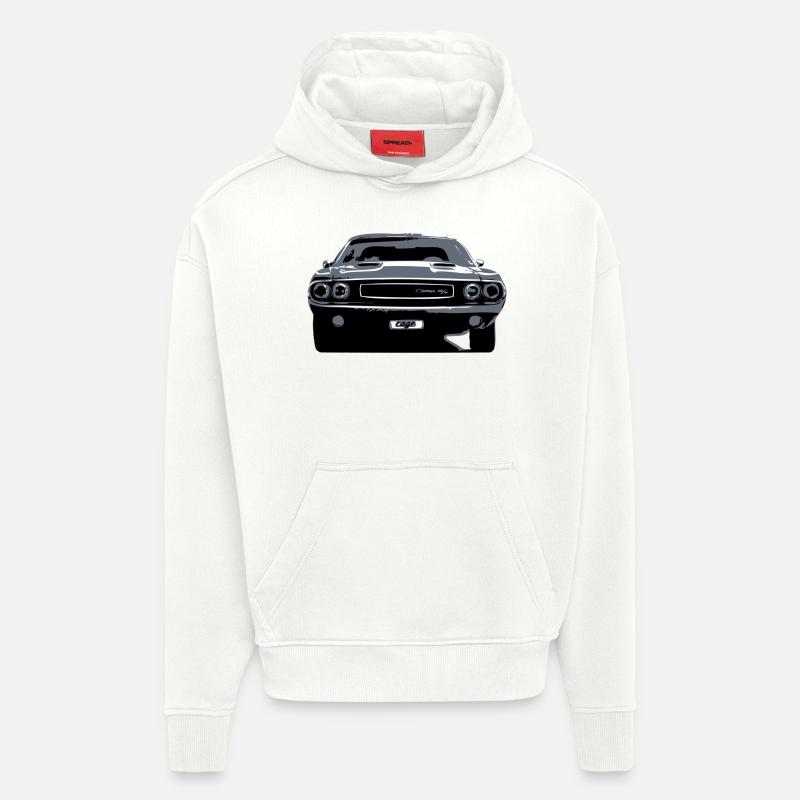 challenger r/t - Hoodie- made by SPREAD  - OFF WHITE