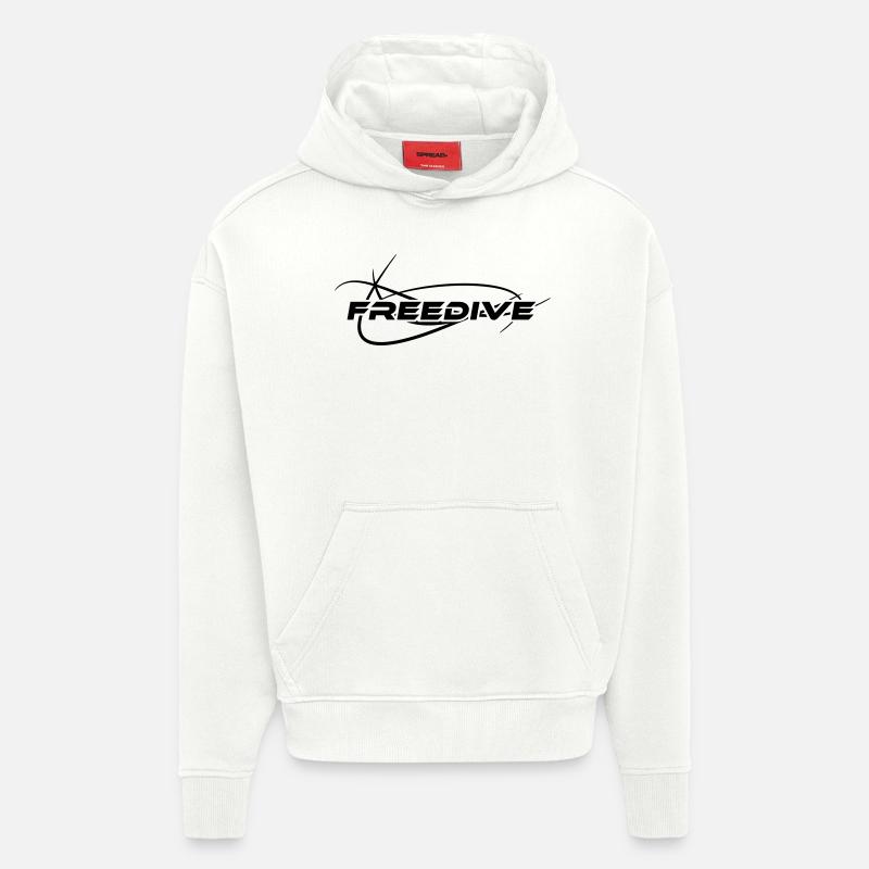 Freedive Design - Hoodie- made by SPREAD  - OFF WHITE