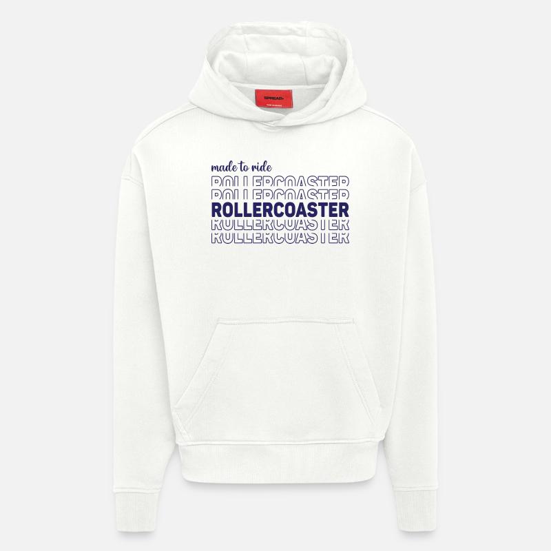 Made to ride rollercoaster - Hoodie- made by SPREAD  - OFF WHITE