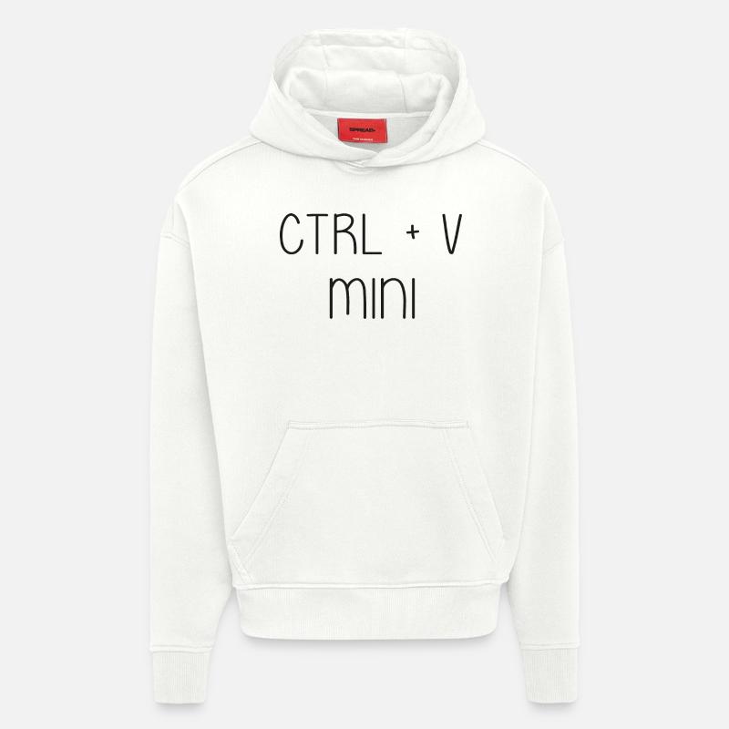 ctrl + v Enfant- bebe - Sweat à capuche bio épais oversize fabriqué en UE - OFF WHITE