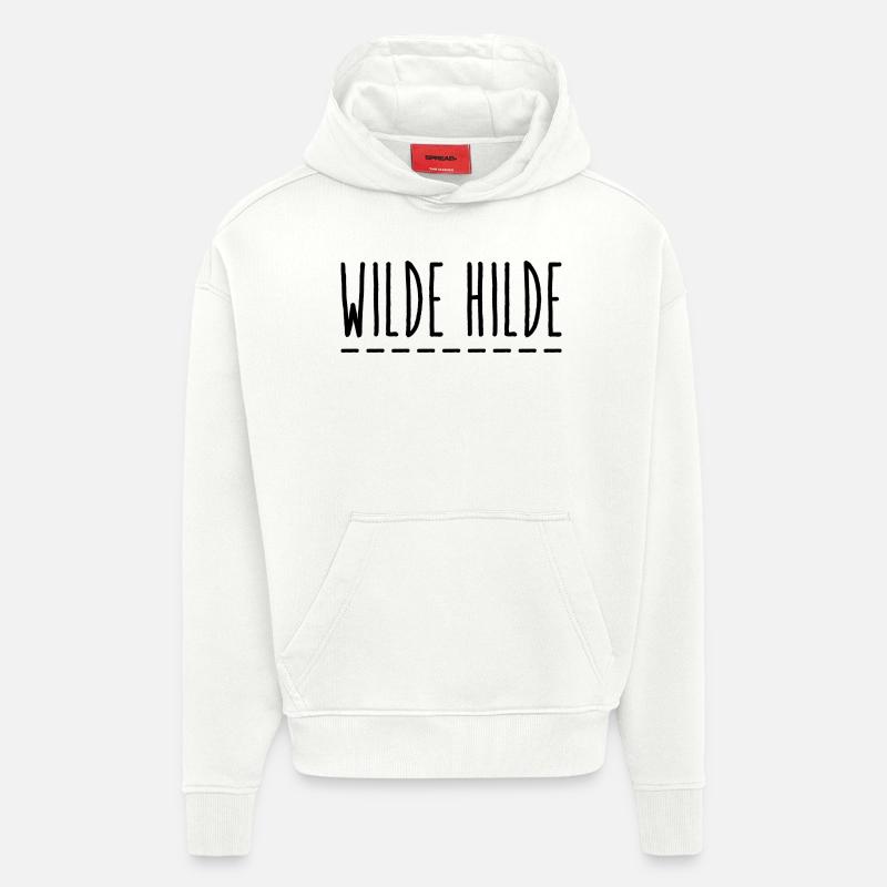 Wilde Hilde - Hoodie- made by SPREAD  - OFF WHITE