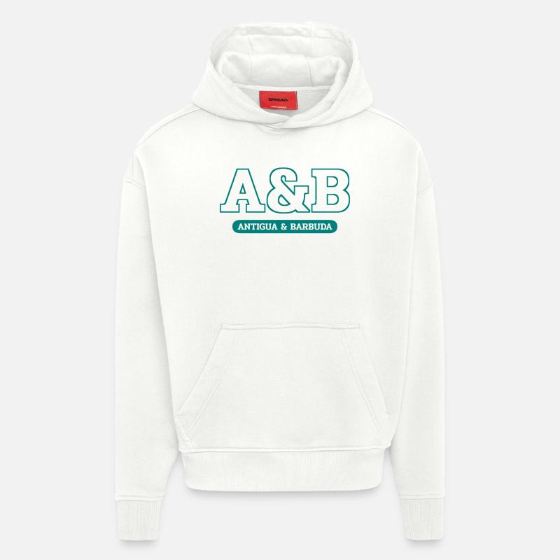 Antigua-et-Barbuda - St John’s - Antilles - Sweat à capuche bio épais oversize fabriqué en UE - OFF WHITE